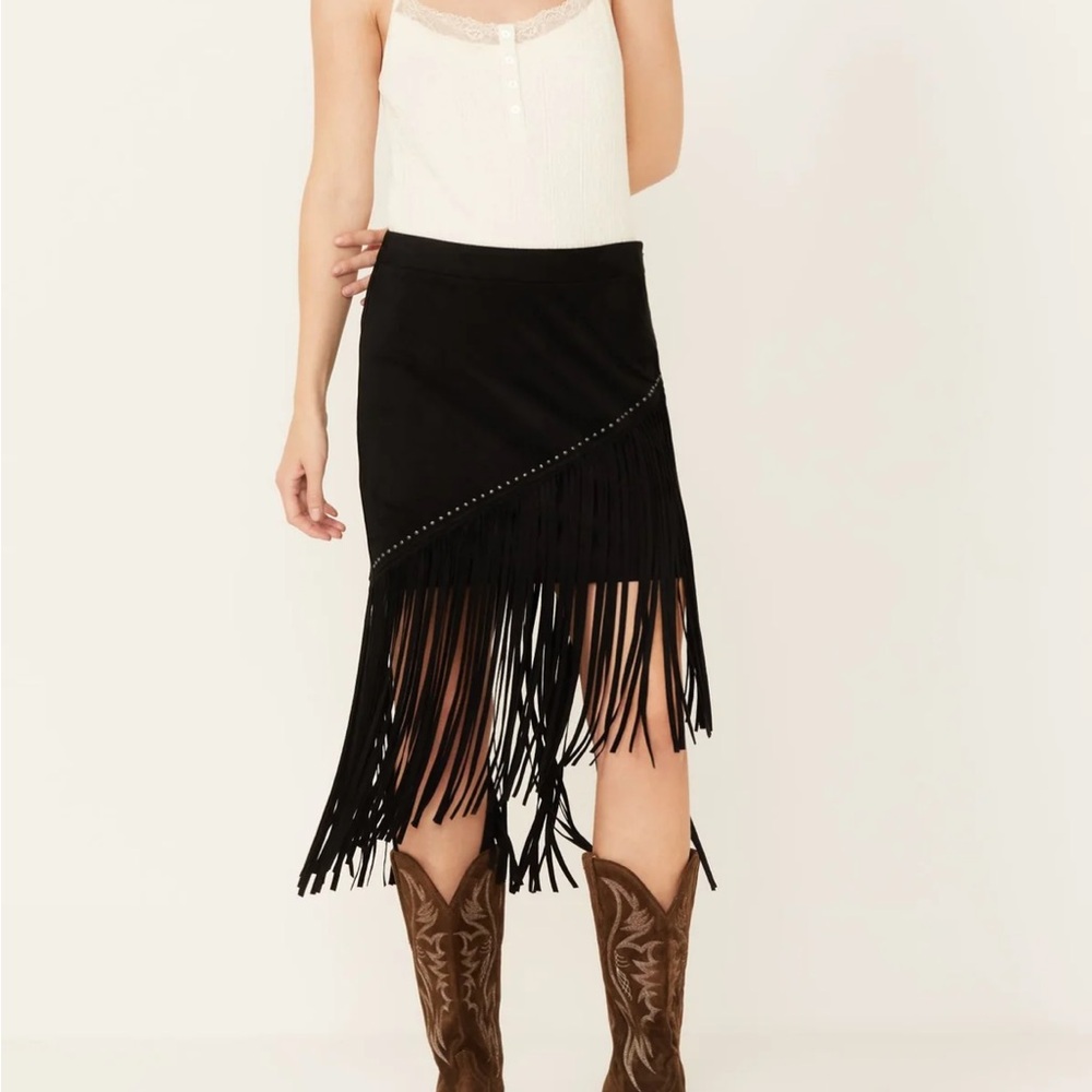 Idyllwind by Miranda Lambert SHILOH ASYMMETRICAL FAUX SUEDE SKIRT